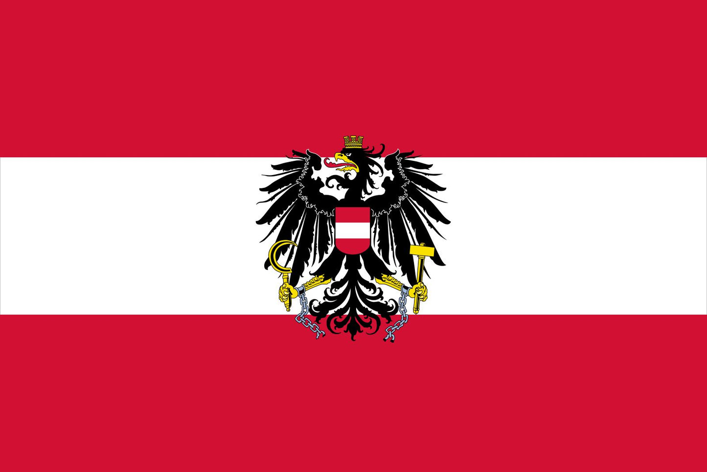 Austria with Eagle flag