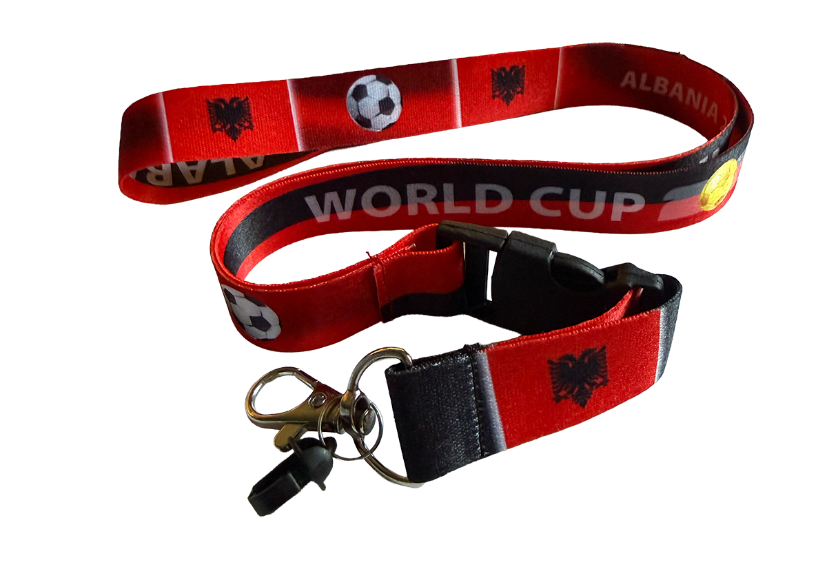 Albania World Cup Lanyard