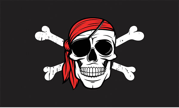 Skull and Red Scarf YourFlag: Canada's Premium Flag Provider
