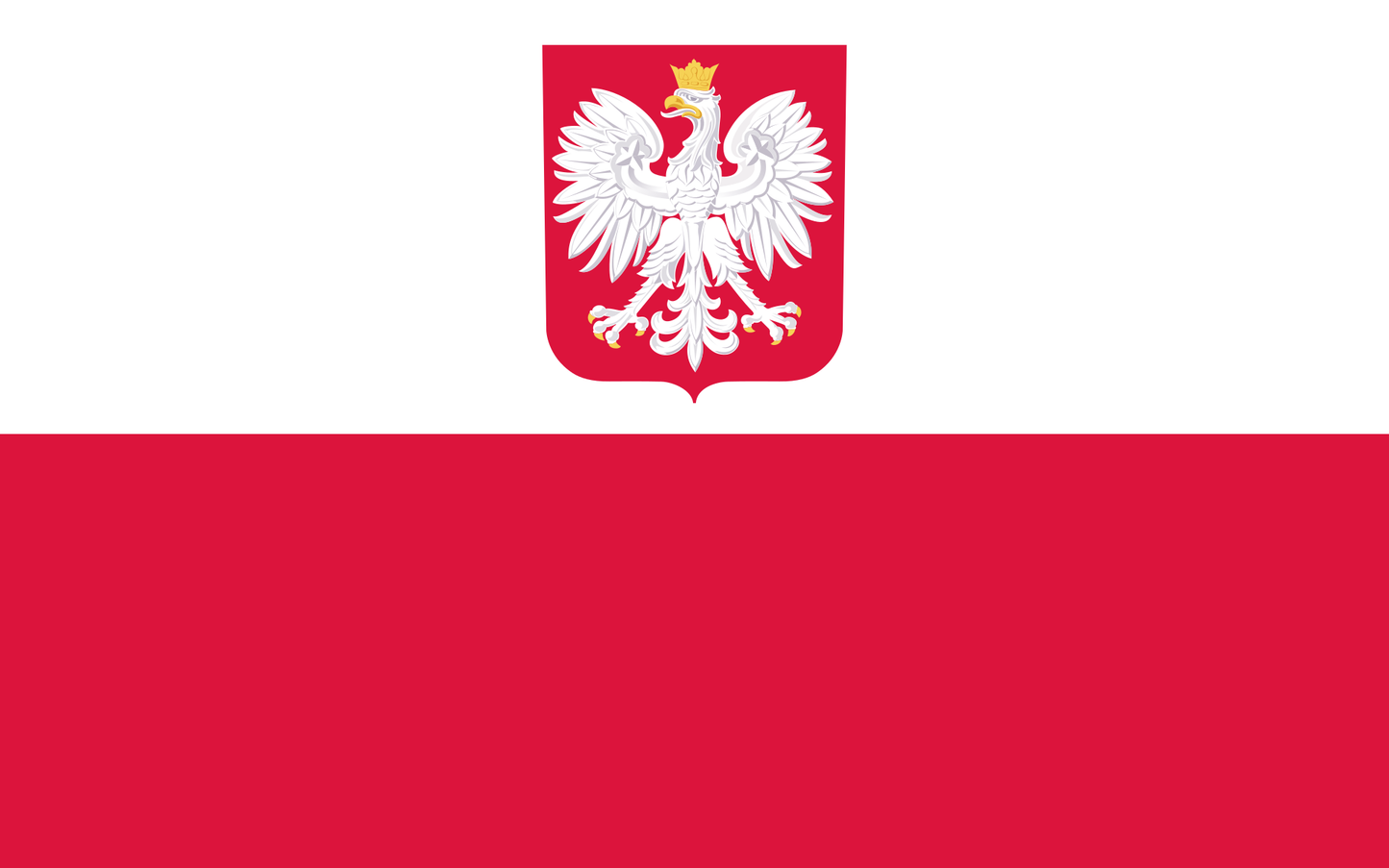 Poland With Eagle  flag