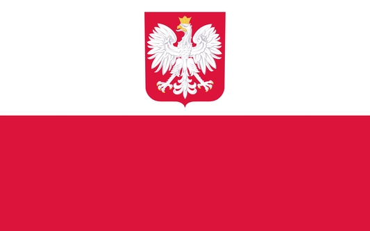 Poland With Eagle  flag