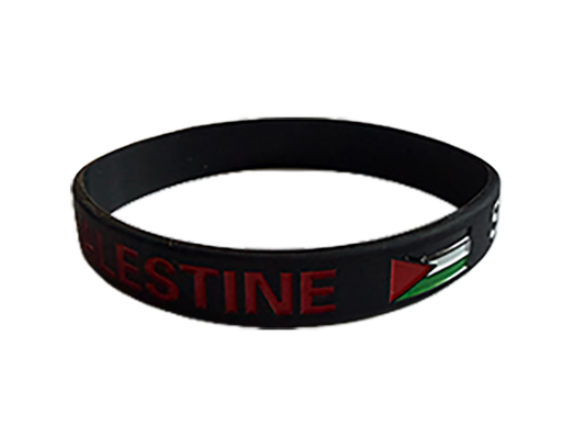 Palestine Black Wristband