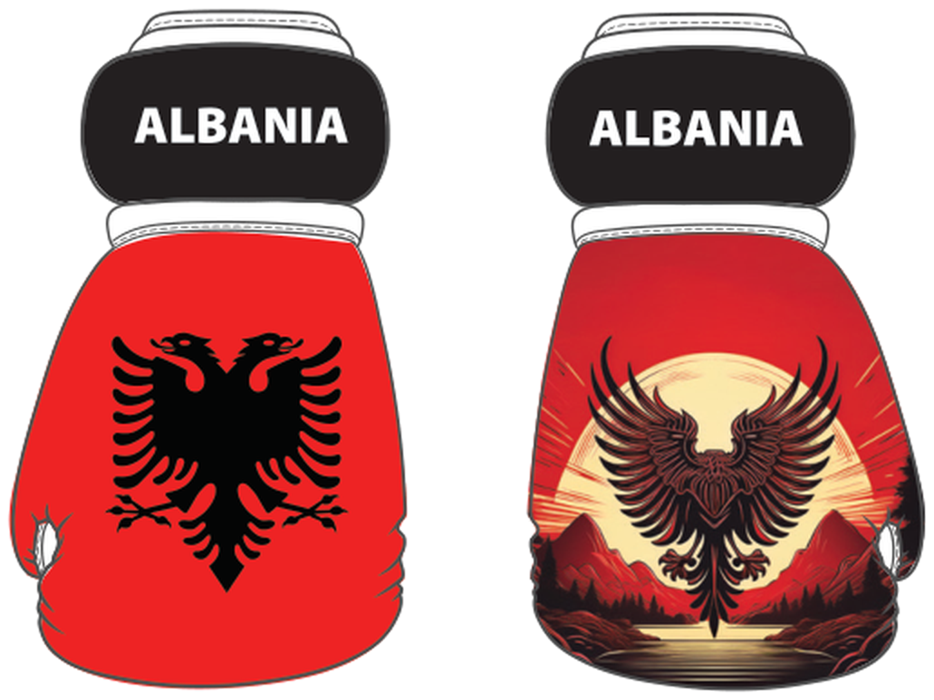 Albania Mini Boxing Gloves
