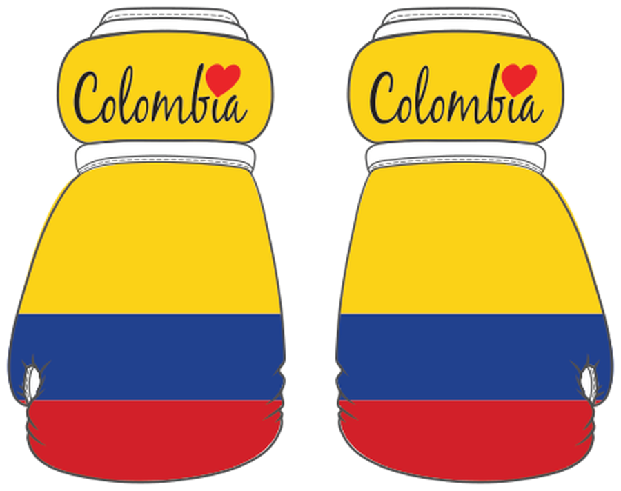 Colombia Mini Boxing Gloves
