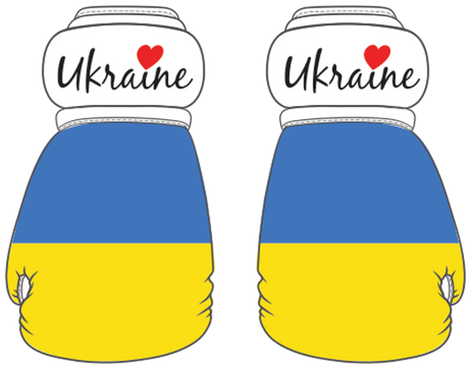 Ukraine Mini Boxing Gloves