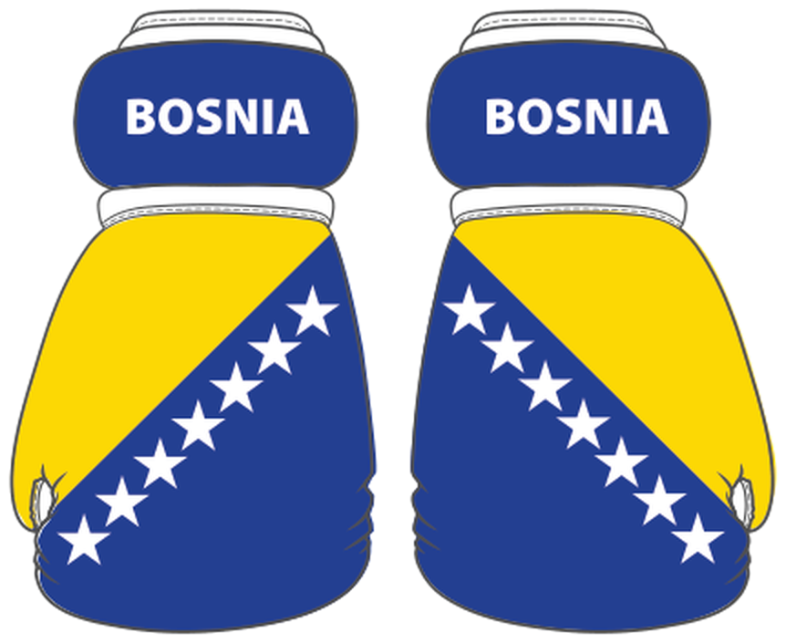 Bosnia Mini Boxing Gloves