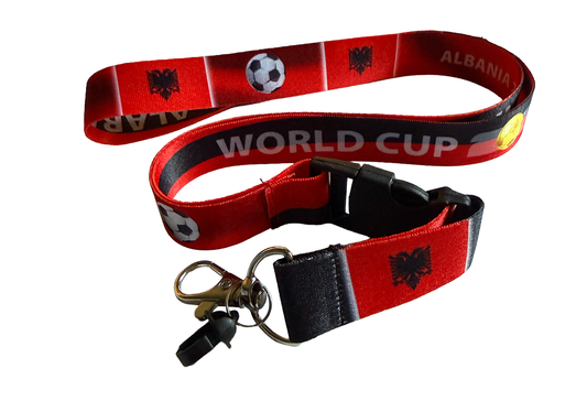 Albania World Cup Lanyard