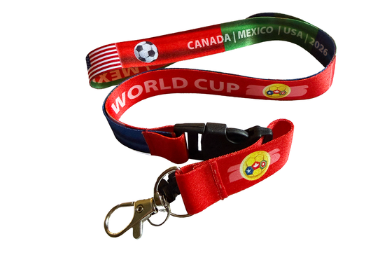 Canada/Mexico/USA World Cup Lanyard