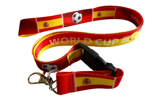 Spain World Cup Lanyard