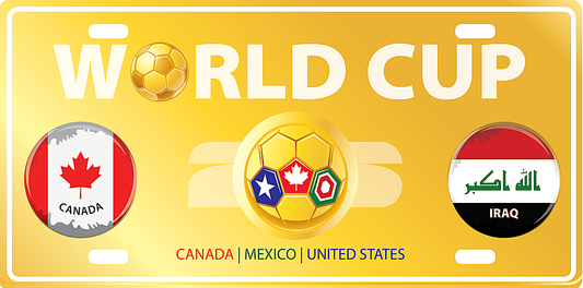 Iraq WC Magnet YourFlag: Canada's Premium Flag Provider