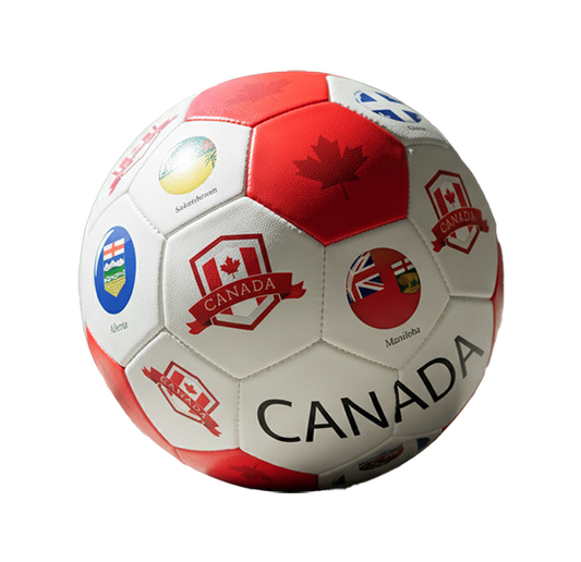 Canada Provinces Design Soccer Ball