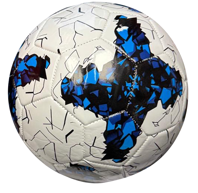 White Blue Soccer Ball